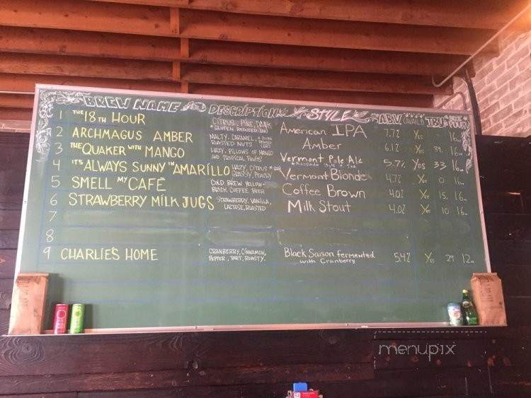 Crooked Tooth Brewing - Tucson, AZ menu_pic