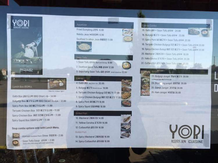 Yori - Chesterfield, MO menu_pic