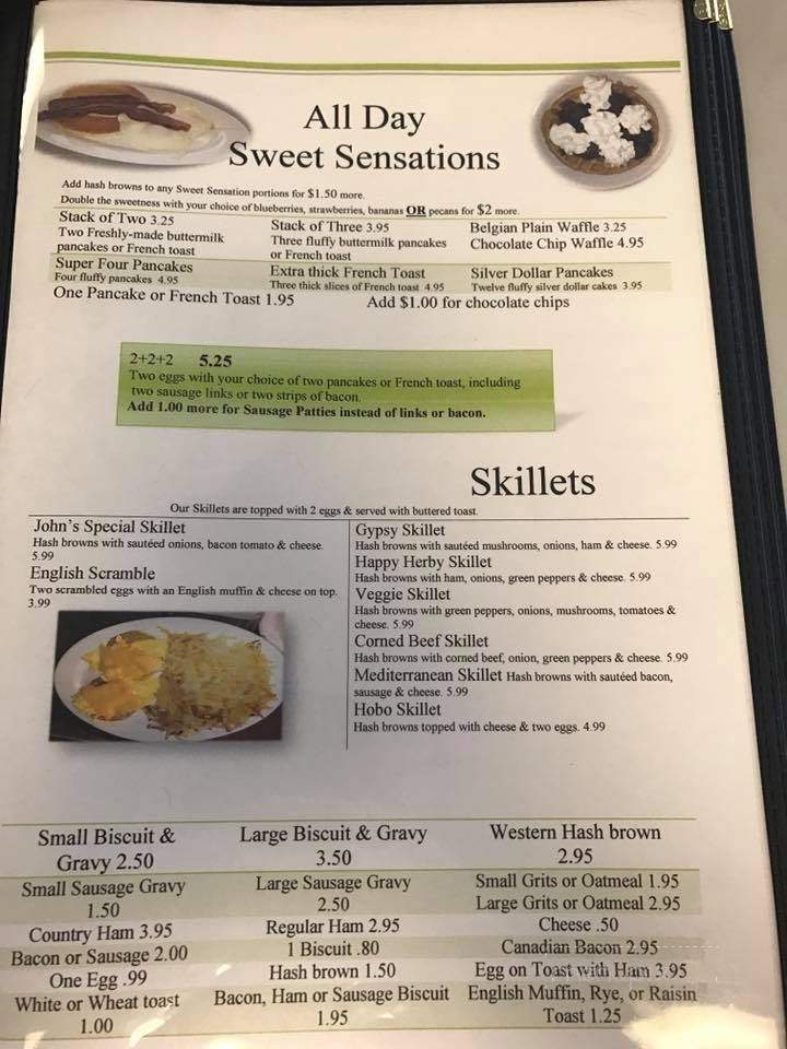 John's Waffle and Pancake House - Kennett, MO menu_pic