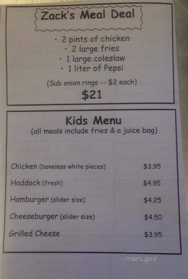The Zack Shack - Thomaston, ME menu_pic