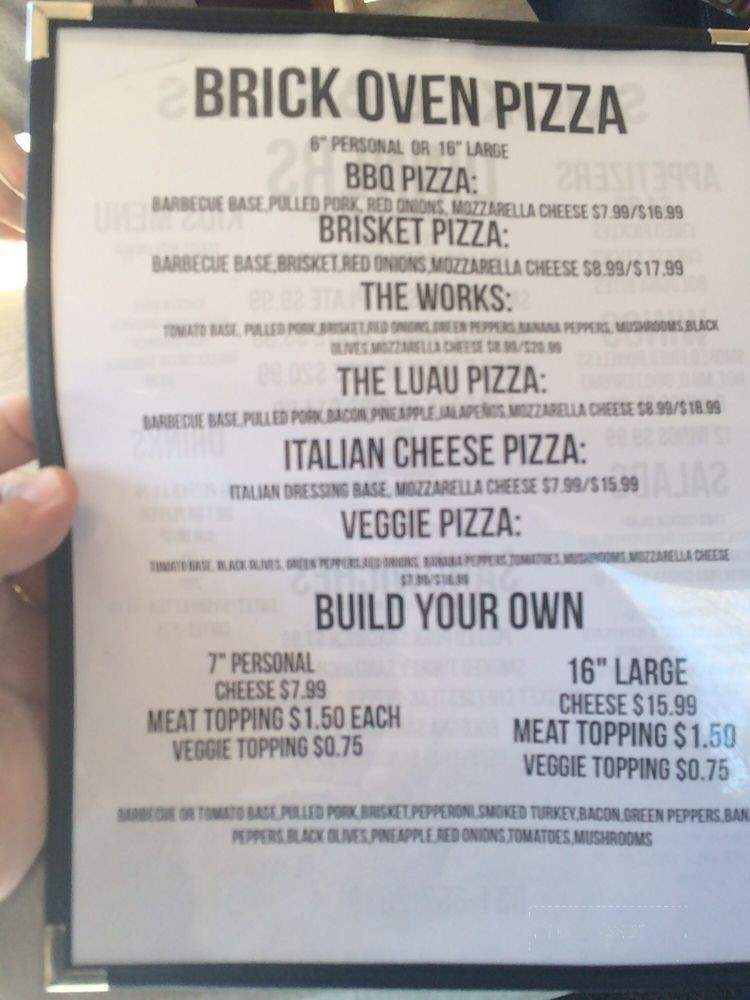 Smoke & Bricks - Walling, TN menu_pic