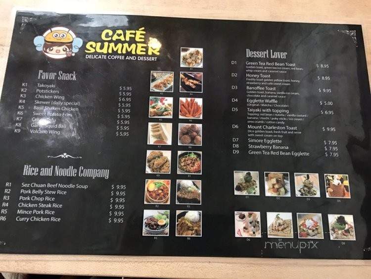 Cafe Summer - Las Vegas, NV menu_pic