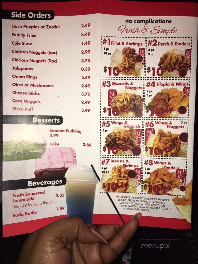 J J Fish & Chicken - Jonesboro, GA menu_pic
