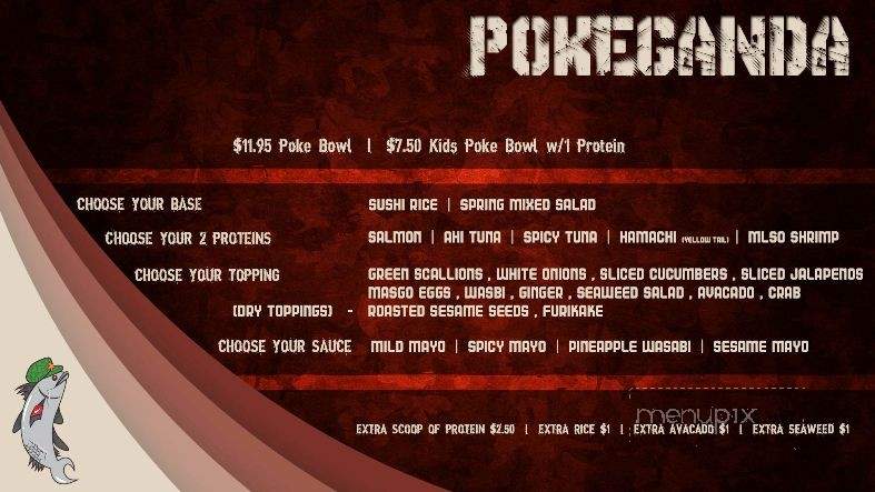 Pokeganda - Sacramento, CA menu_pic