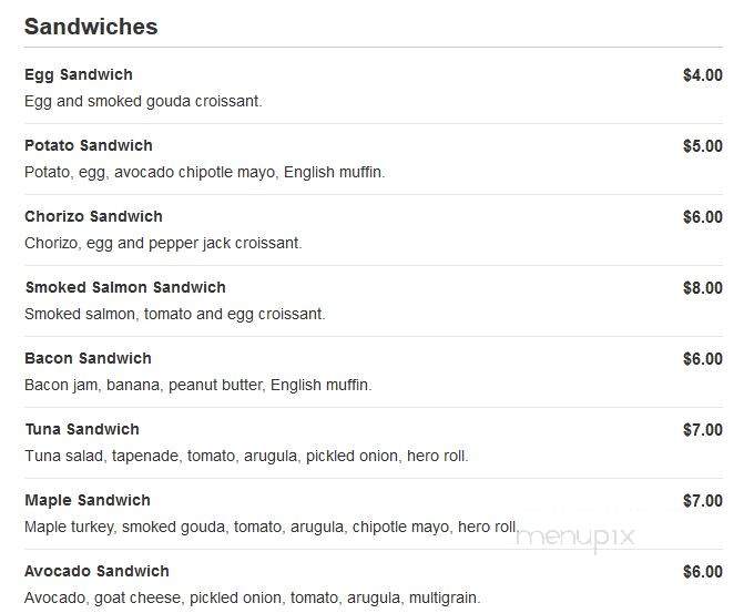 Btwxtd Cafe - Brooklyn, NY menu_pic