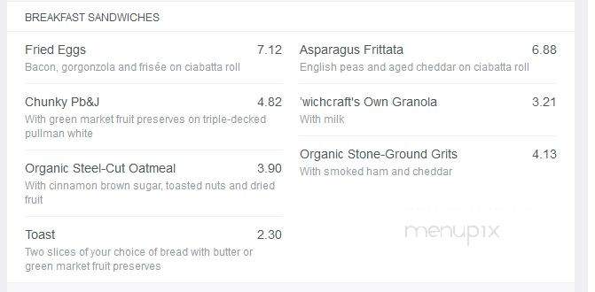 wichcraft - New York, NY menu_pic