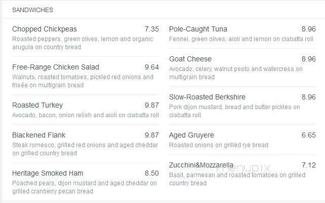 wichcraft - New York, NY menu_pic