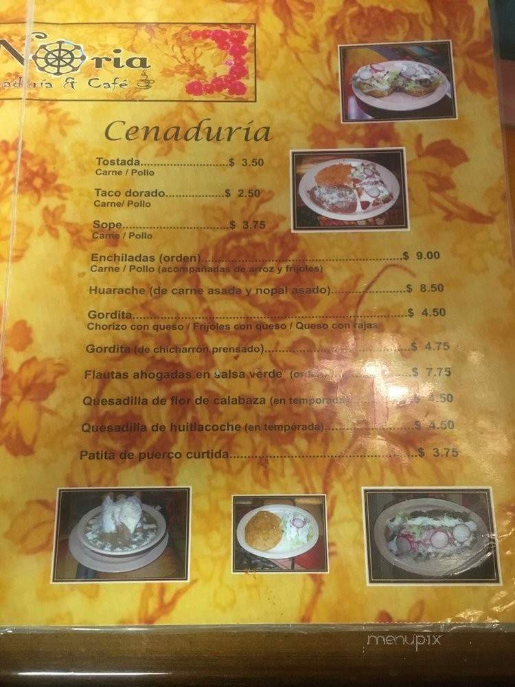 La Noria - Coachella, CA menu_pic