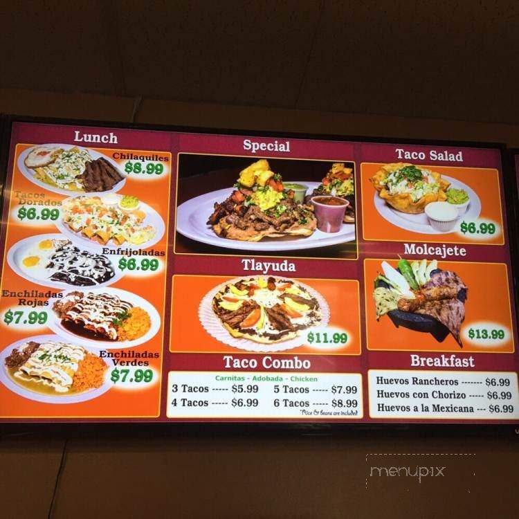 La Bonita Restaurant - Auburn, WA menu_pic