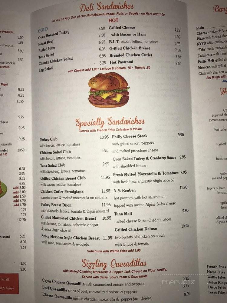 Tria Bakery Cafe - New York, NY menu_pic