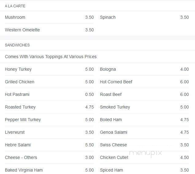 21 Berry Deli - New York, NY menu_pic