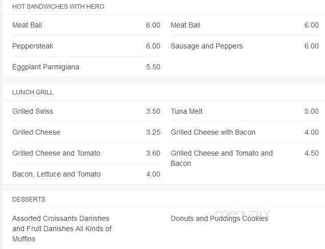 21 Berry Deli - New York, NY menu_pic