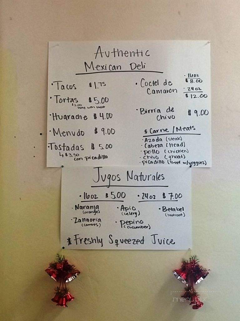 Ariana's Mexican Market & Deli - Morro Bay, CA menu_pic