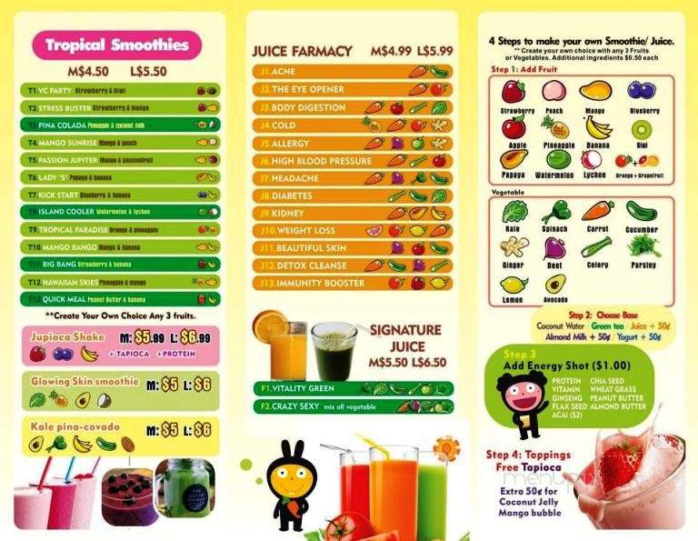 Jupioca Juice Bar - New York, NY menu_pic