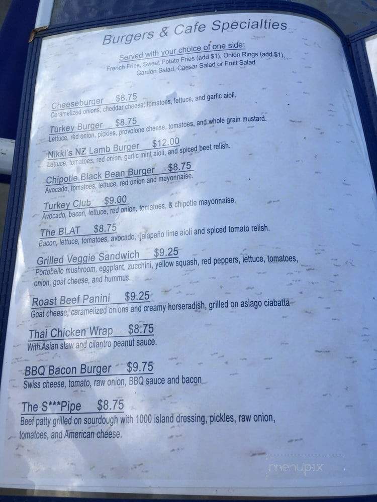 El Segundo Beach Cafe - Playa Del Rey, CA menu_pic