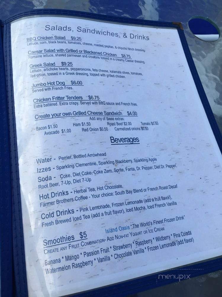 El Segundo Beach Cafe - Playa Del Rey, CA menu_pic