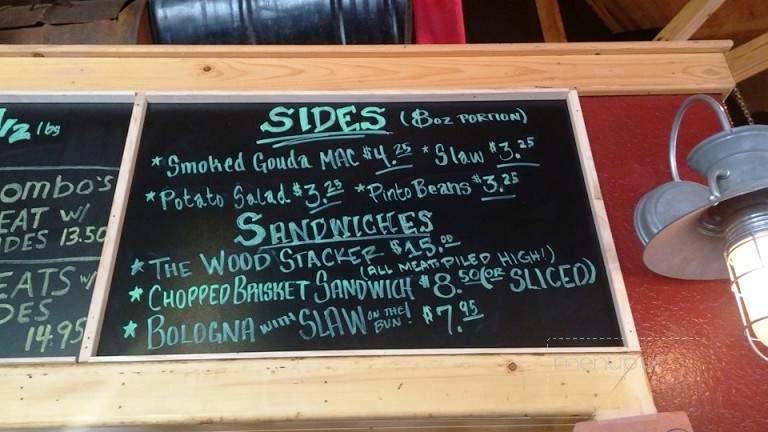 Wood Stack Smoke House - Cedar Hill, TX menu_pic