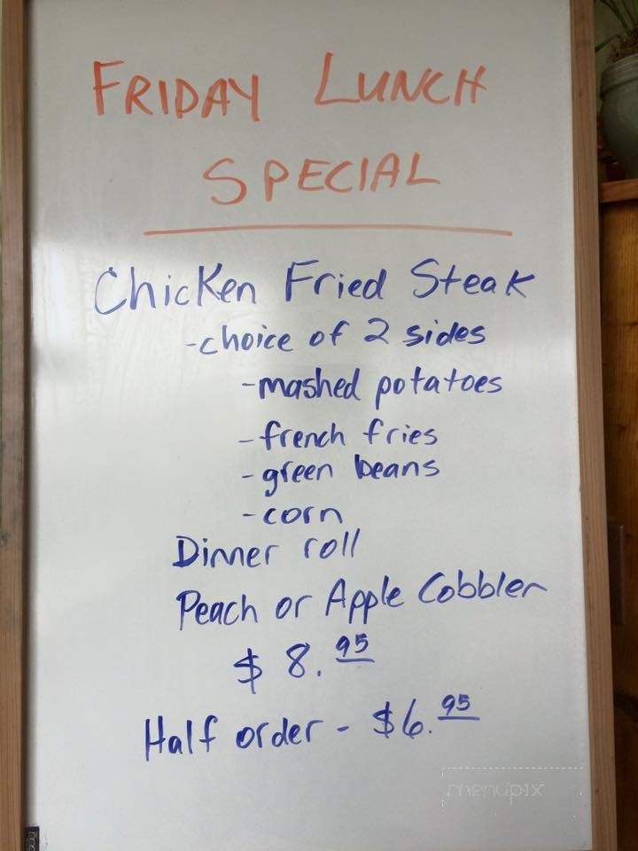 Rafter B Cafe - Miami, TX menu_pic