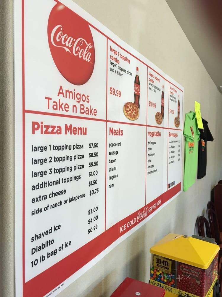 Amigos Take 'n Bake Pizza - Parlier, CA menu_pic