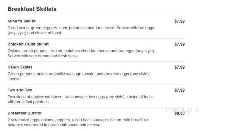 Croft Pub & Grub - Crosby, MN menu_pic