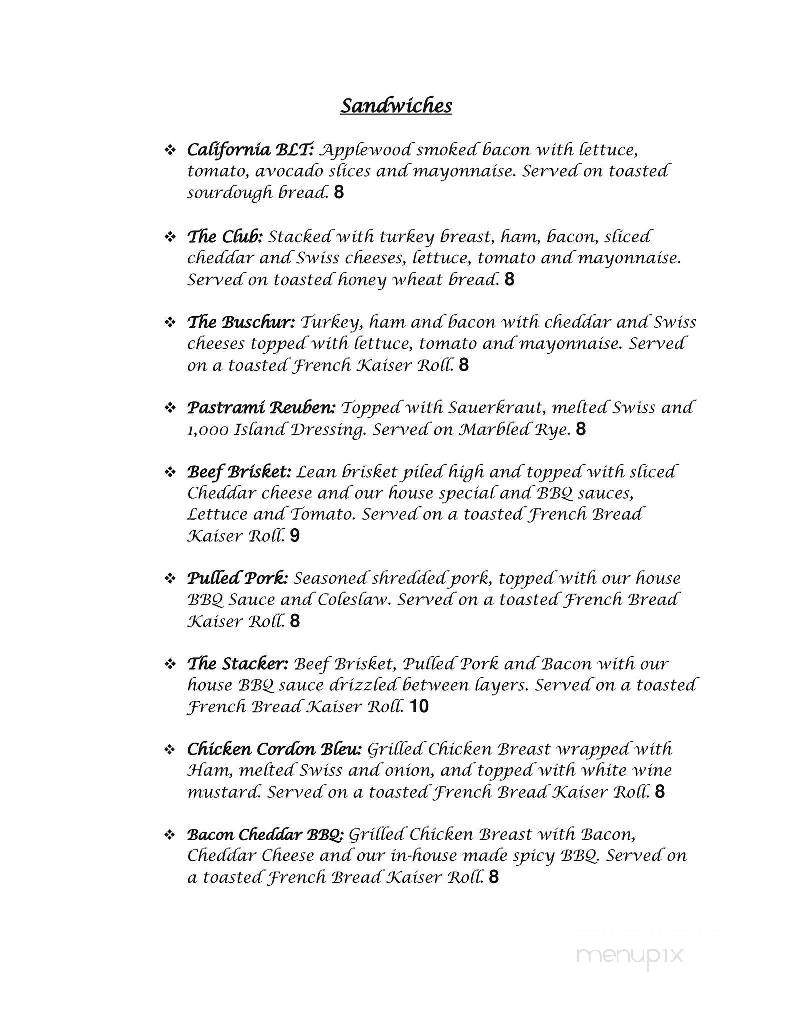 The Brew Pot Cafe - Wakeman, OH menu_pic