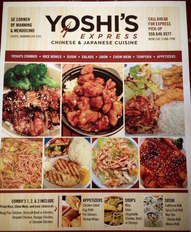 Yoshi's - Parlier, CA menu_pic