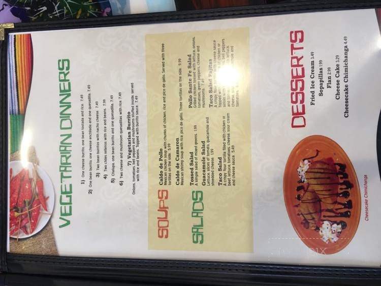 El Tequila Mexican Restaurant & Cantina - Manitowoc, WI menu_pic