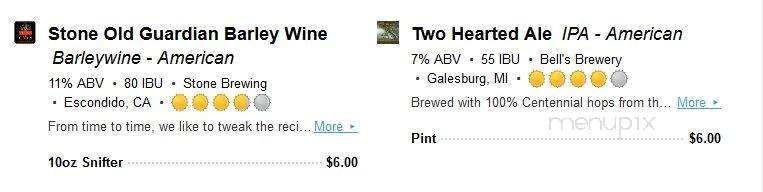Uncork And Unwind - Palatka, FL menu_pic