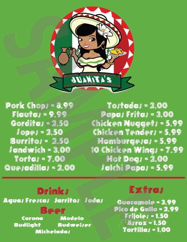 Juanita's Mexican Restaurant - Immokalee, FL menu_pic