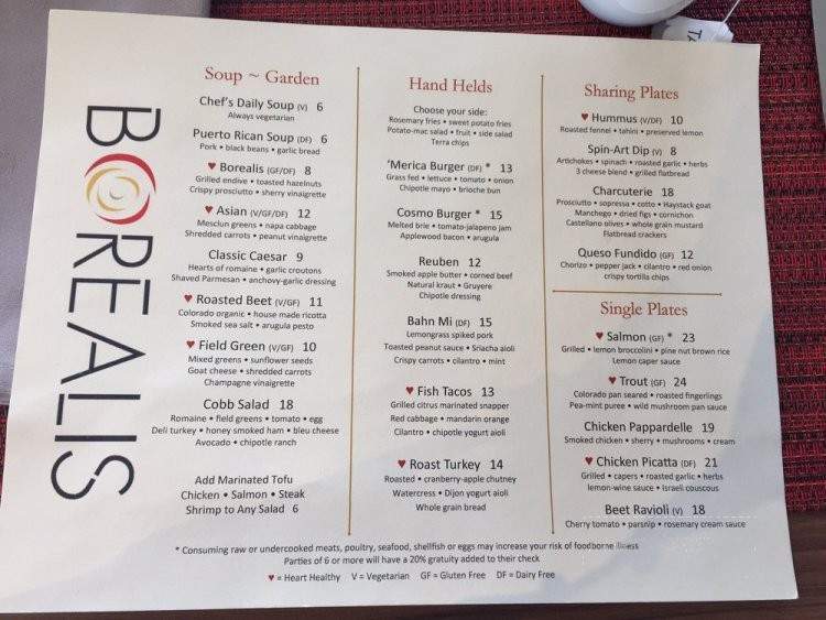 Borealis - Aurora, CO menu_pic