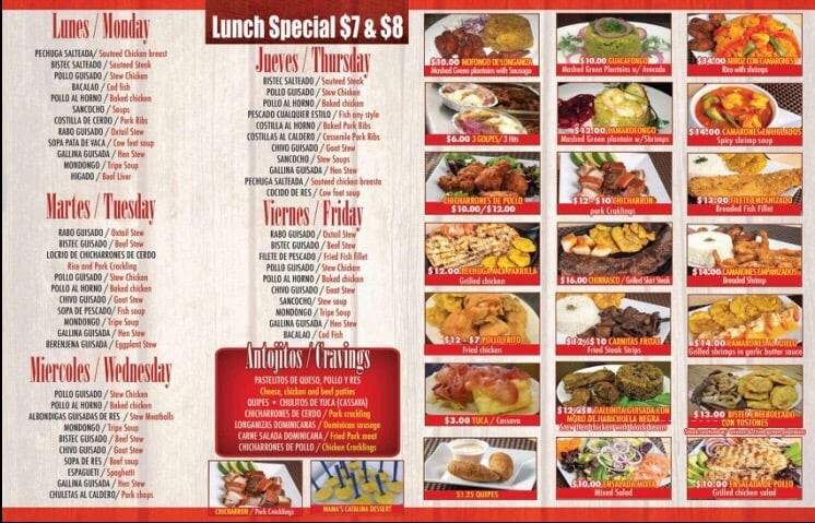Mama Catalina Restaurant - Queens, NY menu_pic