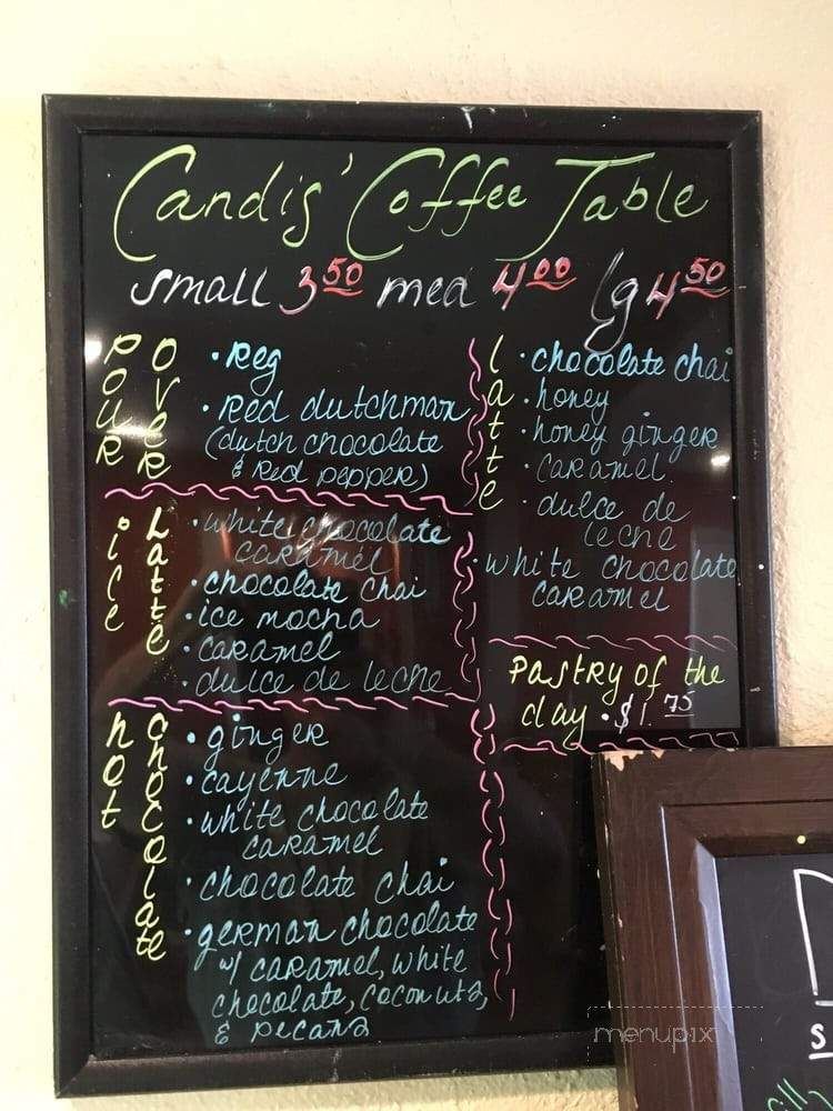 Candis' Coffee Table - Brighton, CO menu_pic