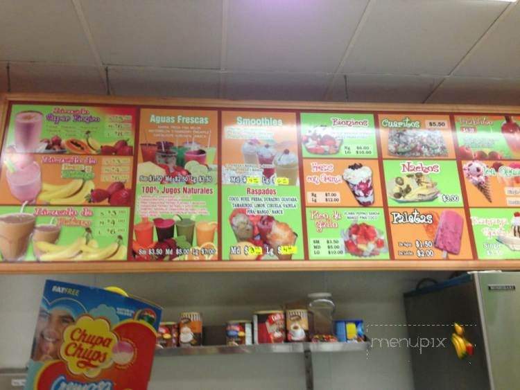 Raspados Los Gueritos - Los Angeles, CA menu_pic