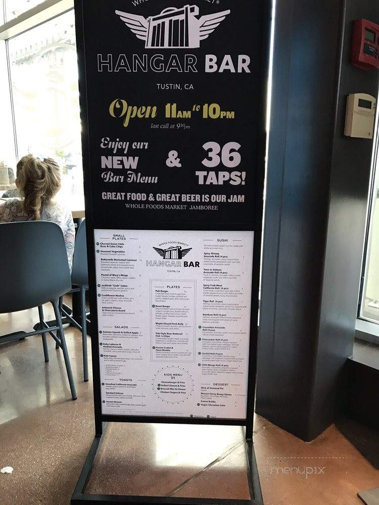 The Hangar Bar And Grill - Tustin, CA menu_pic