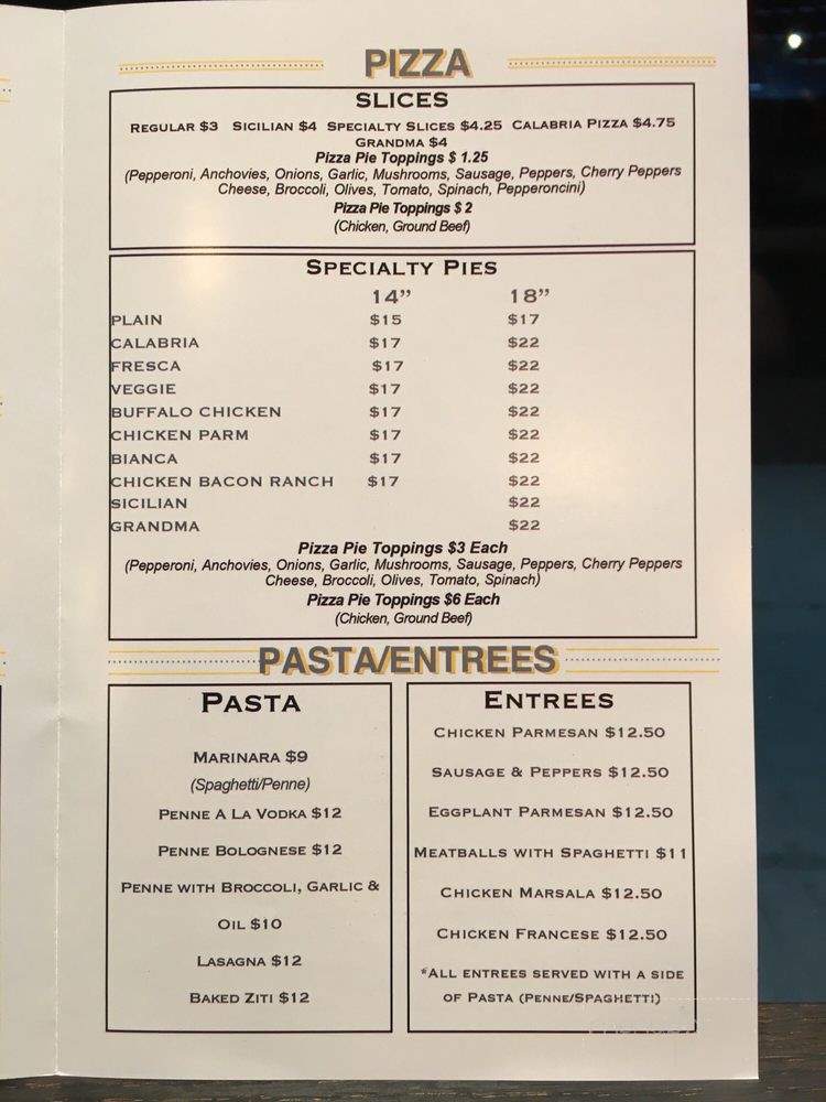 Famous Calabria - New York, NY menu_pic