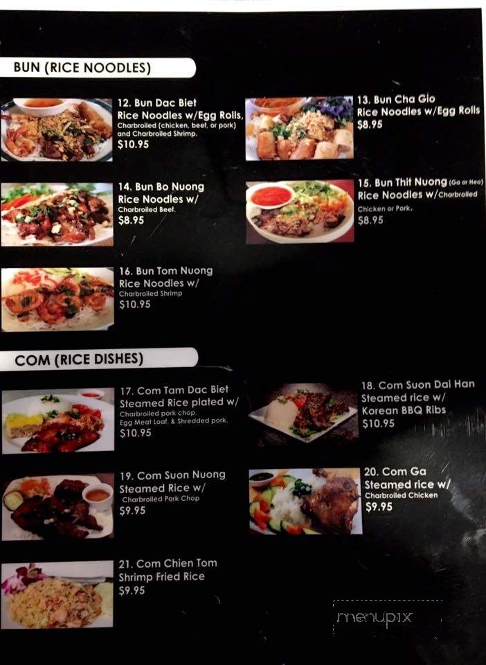 Pho House - Odessa, TX menu_pic