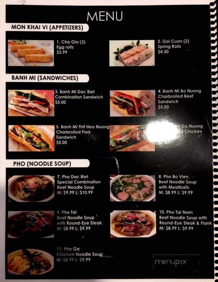 Pho House - Odessa, TX menu_pic