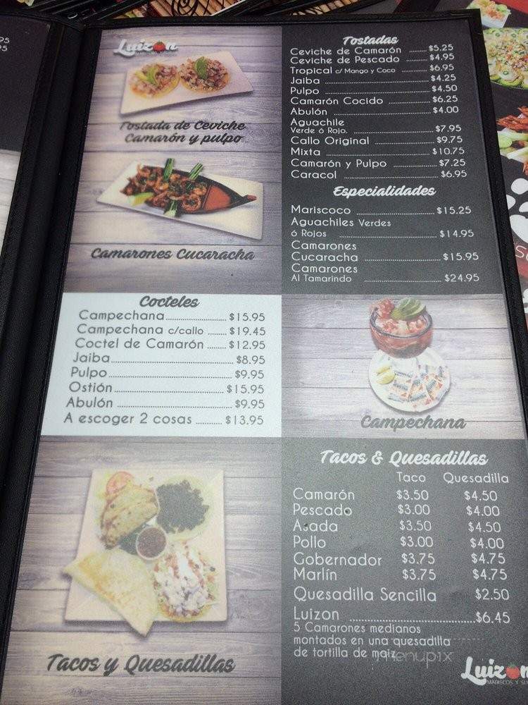 Luizon Mariscos y Sushi - Pomona, CA menu_pic