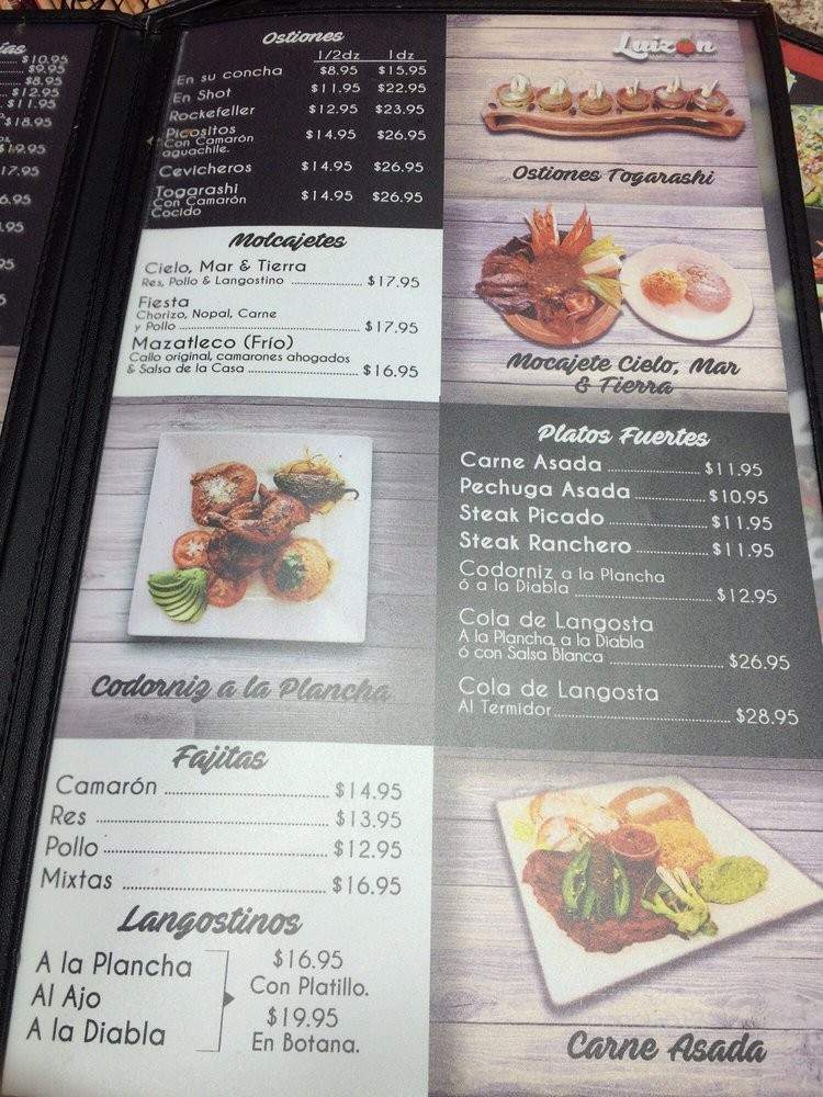 Luizon Mariscos y Sushi - Pomona, CA menu_pic