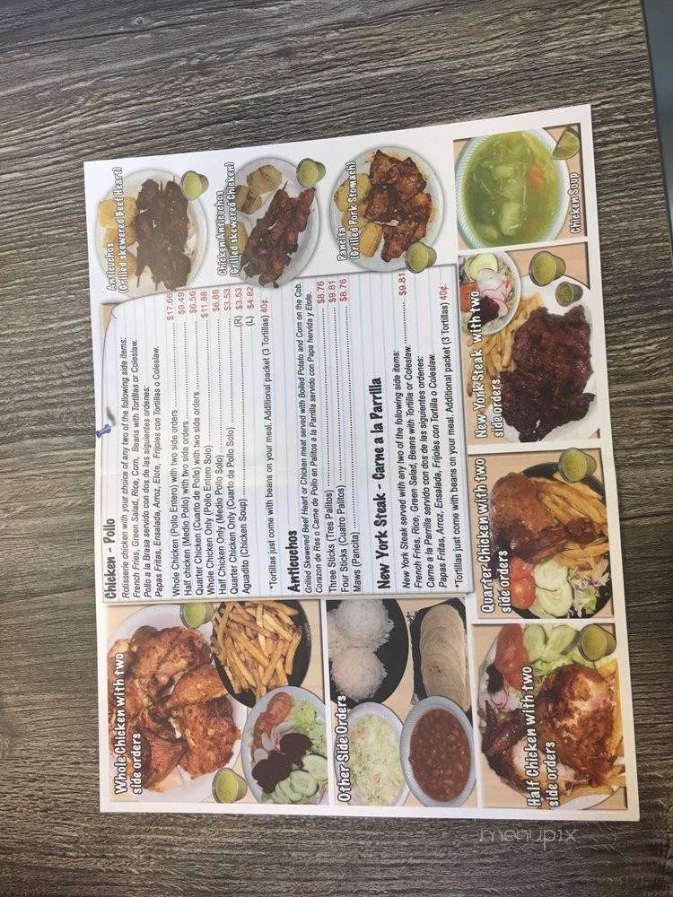 Pollo Vermont Jr - Carson, CA menu_pic