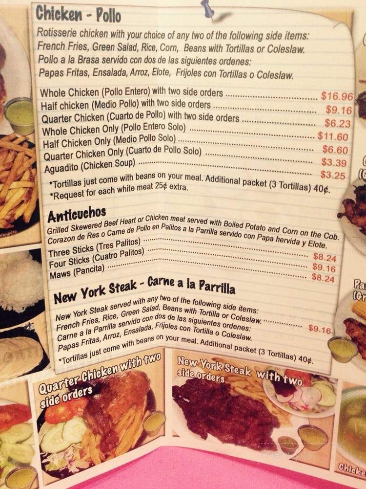 Pollo Vermont Jr - Carson, CA menu_pic