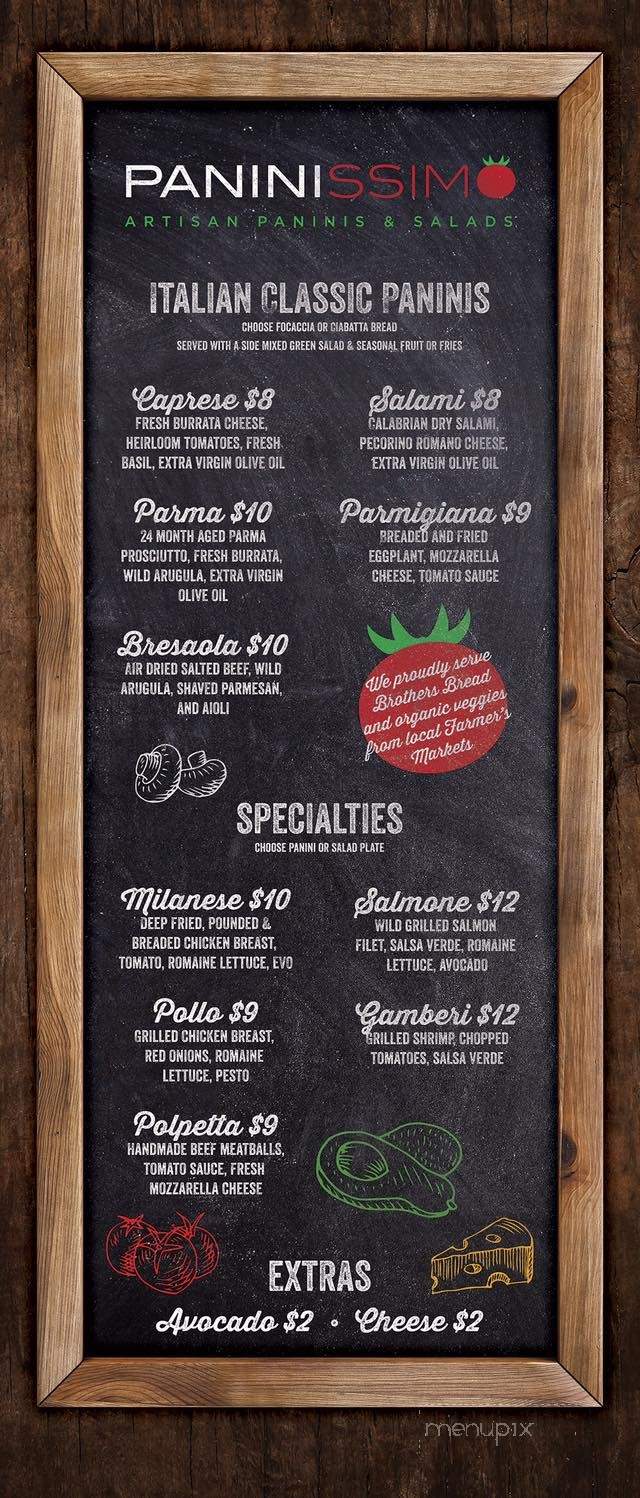 Paninissimo - Los Angeles, CA menu_pic