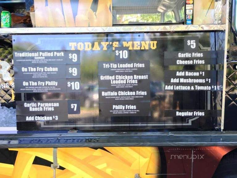 On The Fry - Sacramento, CA menu_pic