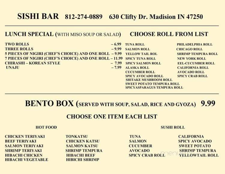 /29312455/Sushi-Bar-Madison-IN - Madison, IN