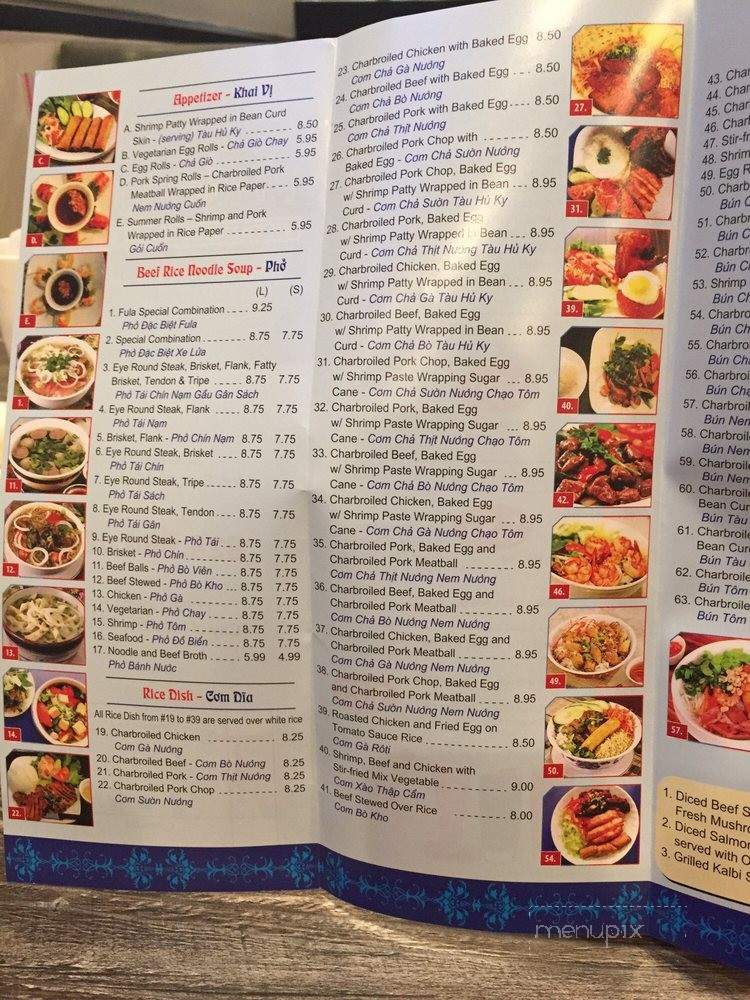 Pho Fula II - City of Industry, CA menu_pic