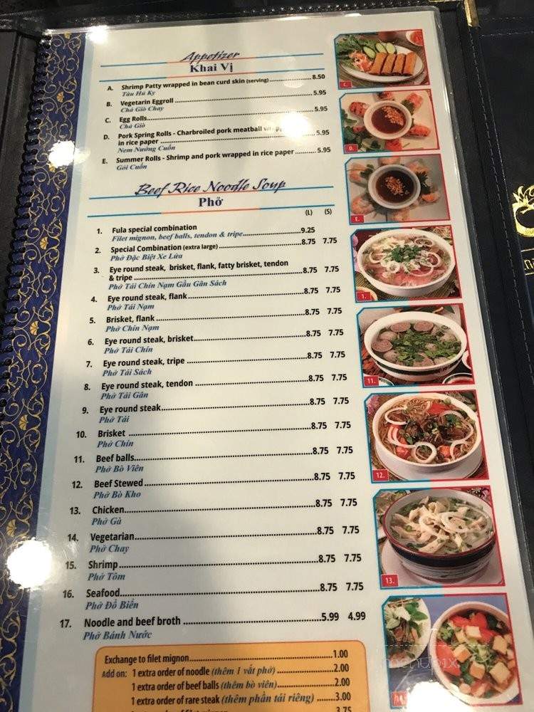 Pho Fula II - City of Industry, CA menu_pic