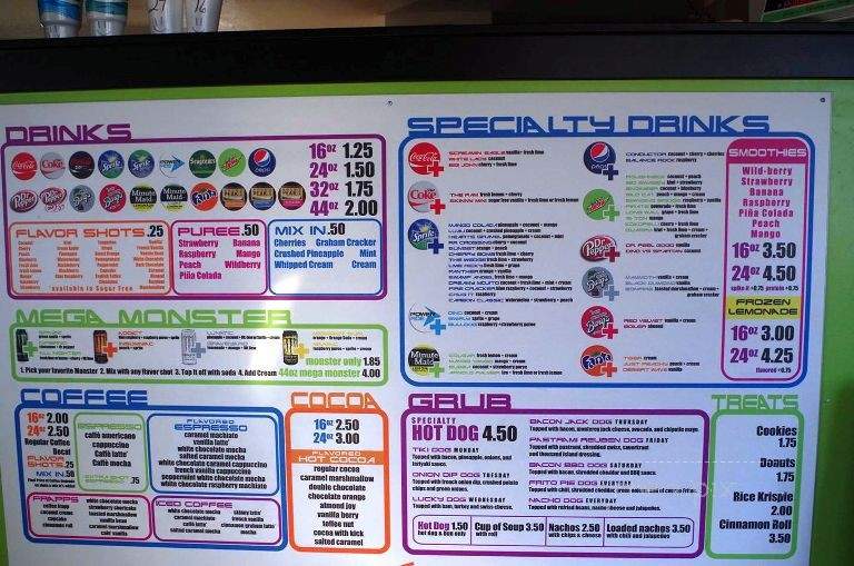 Chugg Drive Thru - Price, UT menu_pic
