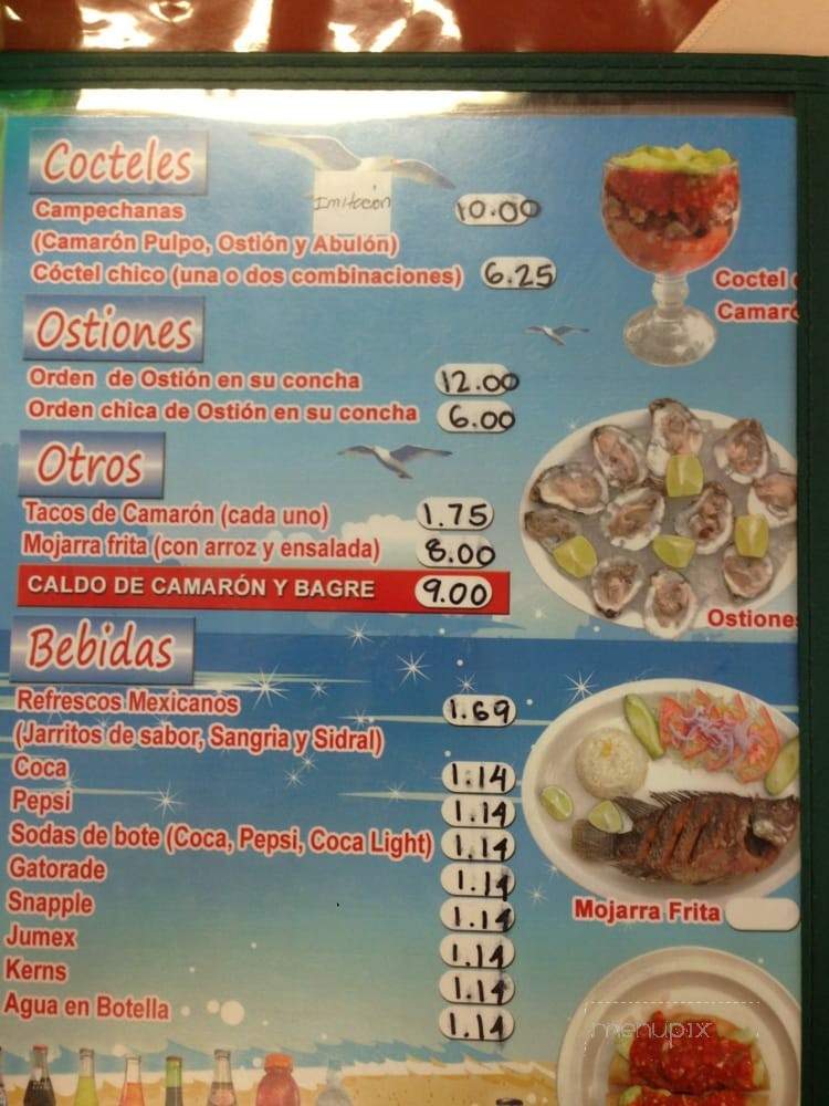 Mariscos 4 Vientos - Los Angeles, CA menu_pic