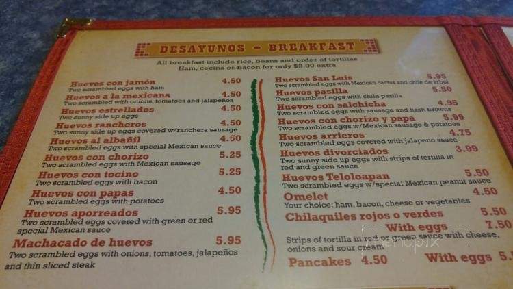 Restaurante Acapulco - Montgomery, IL menu_pic