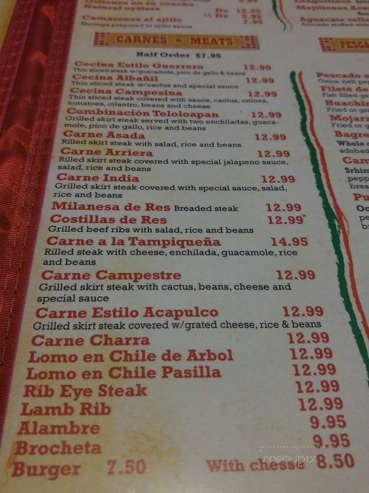 Acapulco Restaurant - Montgomery, IL menu_pic